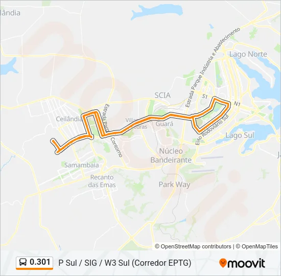 0.301 Bus Line Map