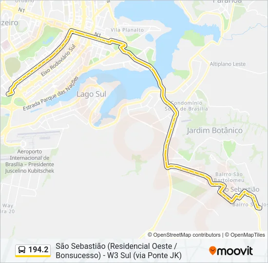 194.2 Bus Line Map