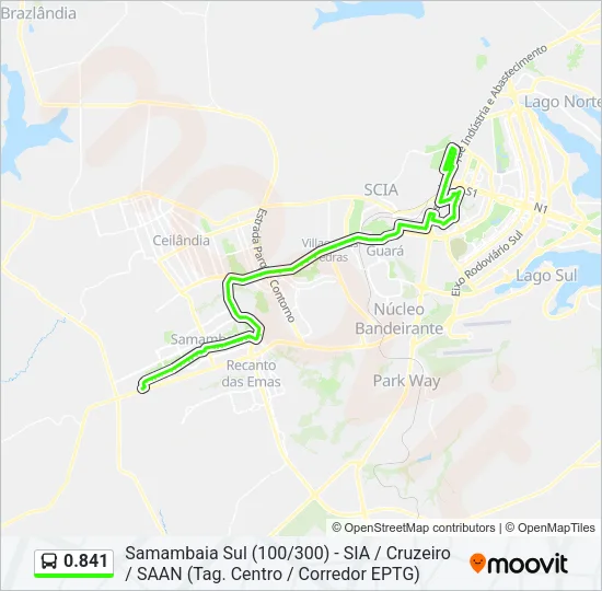 0.841 Bus Line Map