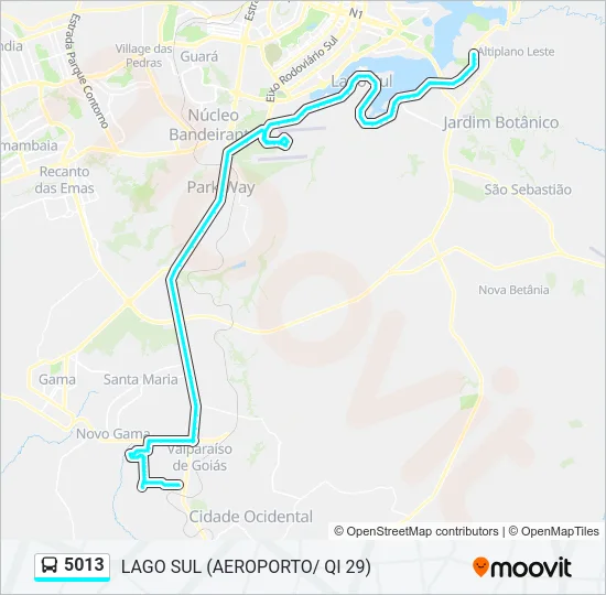 5013 Bus Line Map