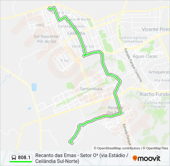 808.1 Bus Line Map