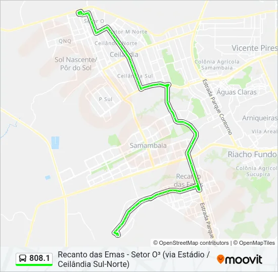 808.1 Bus Line Map