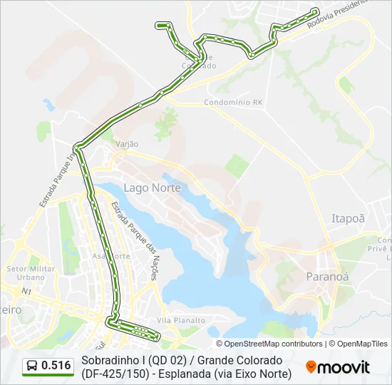 0.516 Bus Line Map