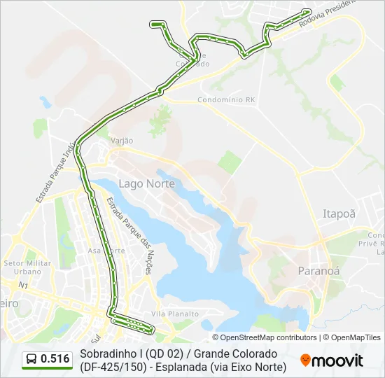 0.516 Bus Line Map