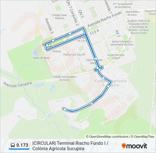 0.173 Bus Line Map