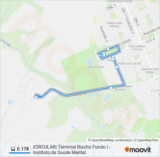 Mapa de 0.178 de autobús