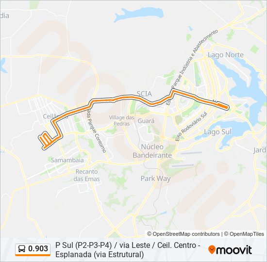 Mapa de 0.903 de autobús