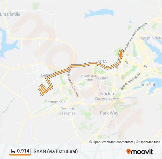 0.914 Bus Line Map