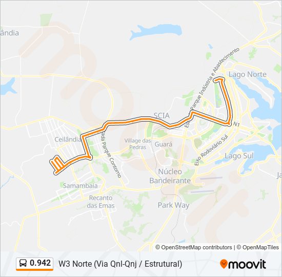 Mapa de 0.942 de autobús