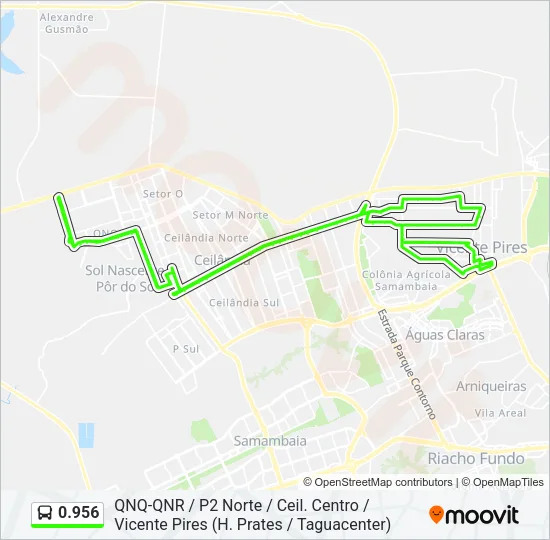 0.956 Bus Line Map