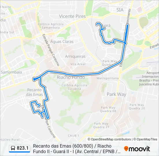823.1 Bus Line Map