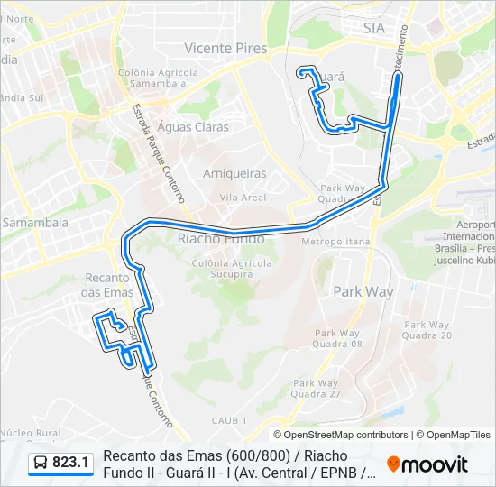 823.1 Bus Line Map