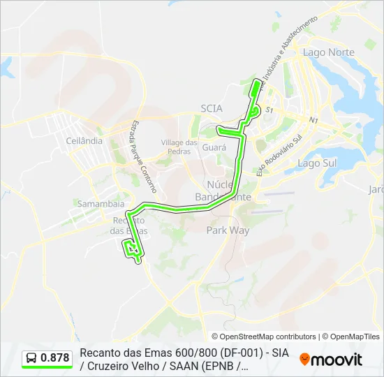 0.878 Bus Line Map
