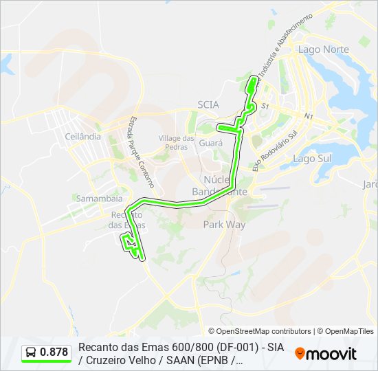 Mapa de 0.878 de autobús