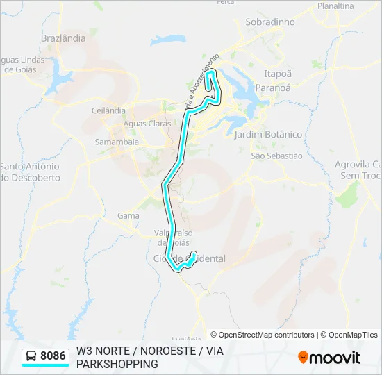 8086 Bus Line Map