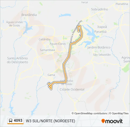 4093 Bus Line Map