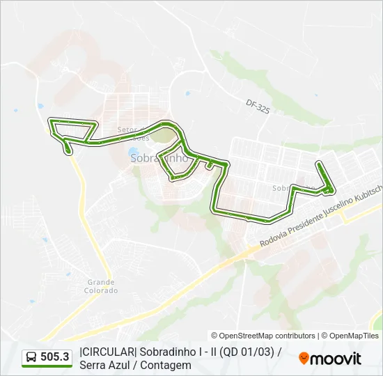505.3 Bus Line Map
