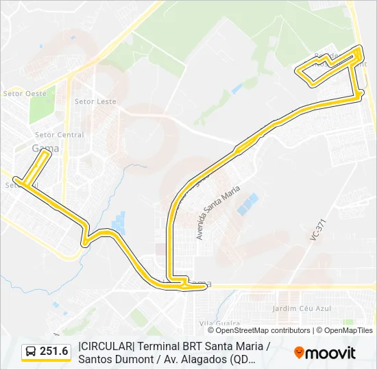 251.6 Bus Line Map