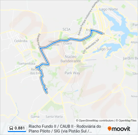 0.881 Bus Line Map