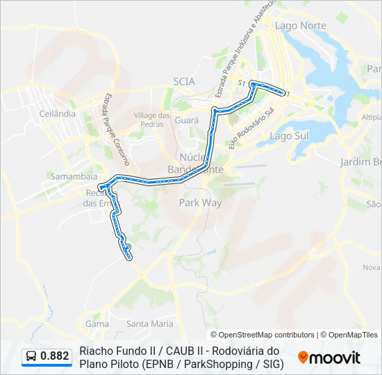 0.882 Bus Line Map