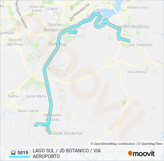 5019 Bus Line Map