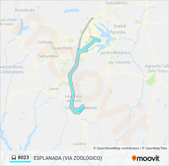 8023 Bus Line Map