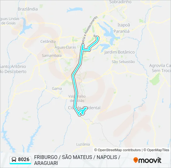 8026 Bus Line Map