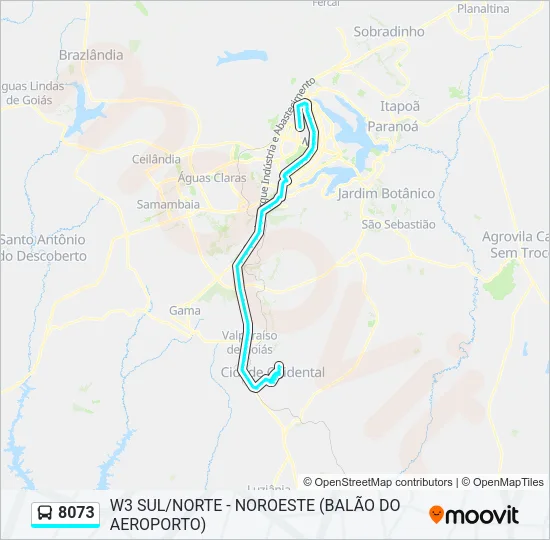 8073 Bus Line Map