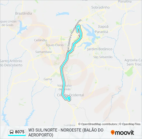 8075 Bus Line Map