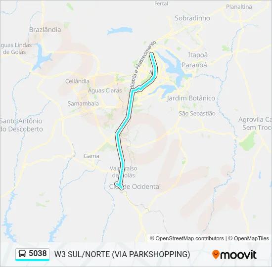 5038 Bus Line Map