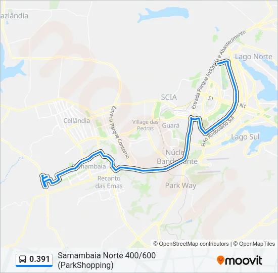 0.391 Bus Line Map
