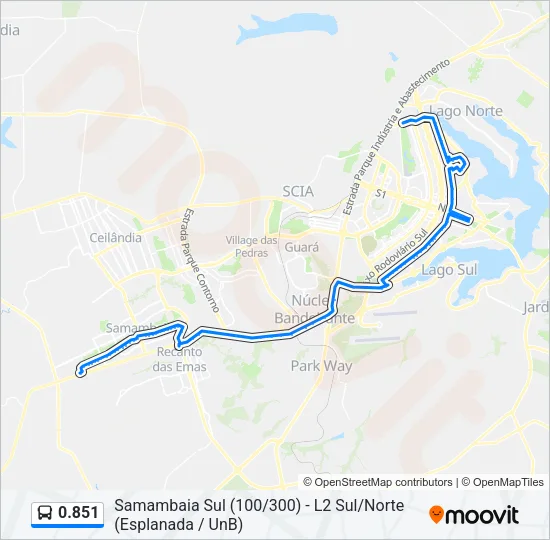 0.851 Bus Line Map