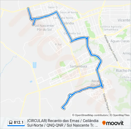 812.1 Bus Line Map