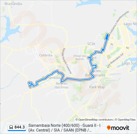 844.3 Bus Line Map