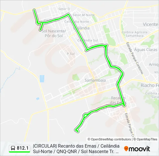 812.1 Bus Line Map