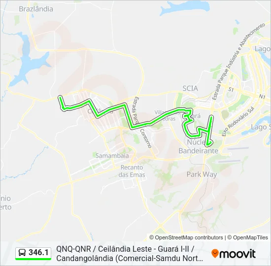 346.1 Bus Line Map