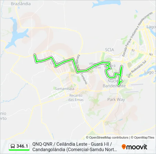 346.1 Bus Line Map