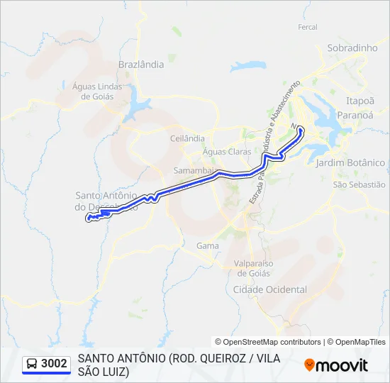 3002 Bus Line Map