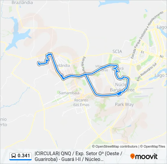0.341 Bus Line Map