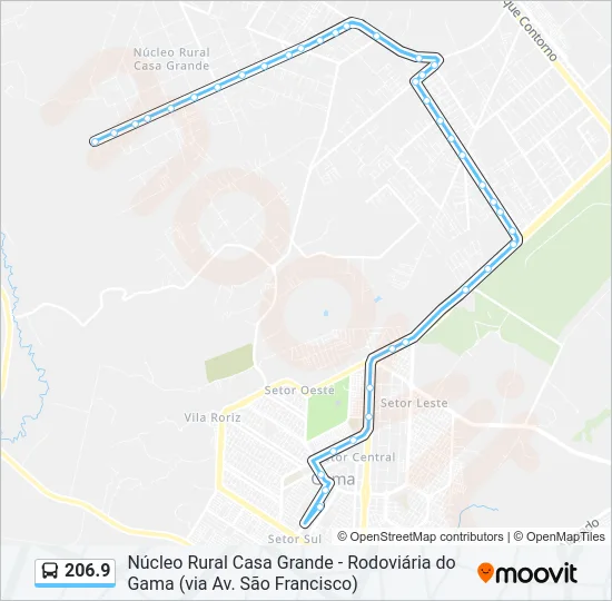206.9 Bus Line Map