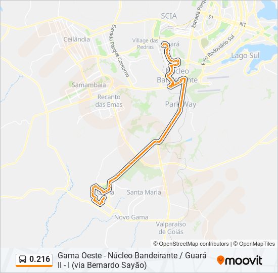 Mapa de 0.216 de autobús