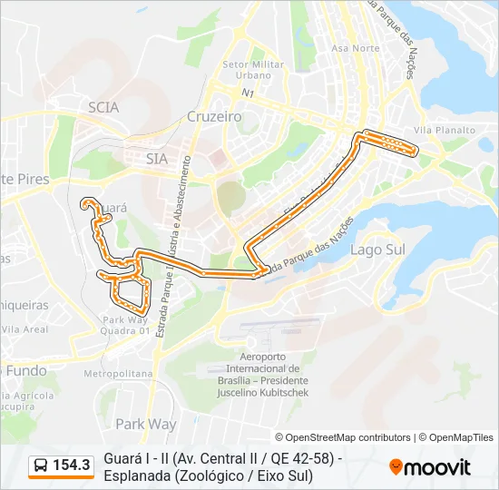 154.3 Bus Line Map