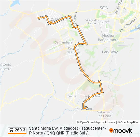 260.3 Bus Line Map
