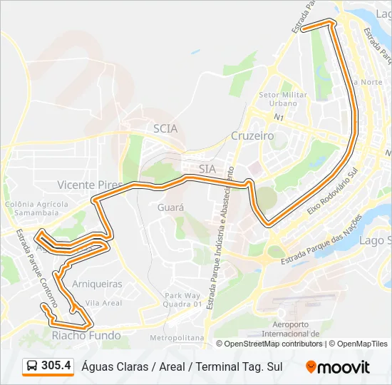 305.4 Bus Line Map