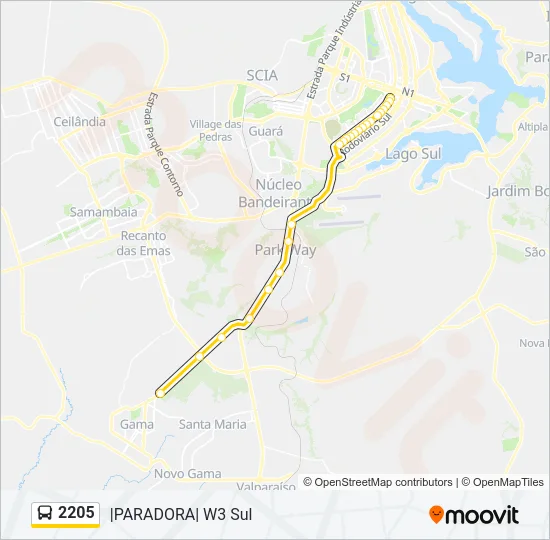 2205 Bus Line Map