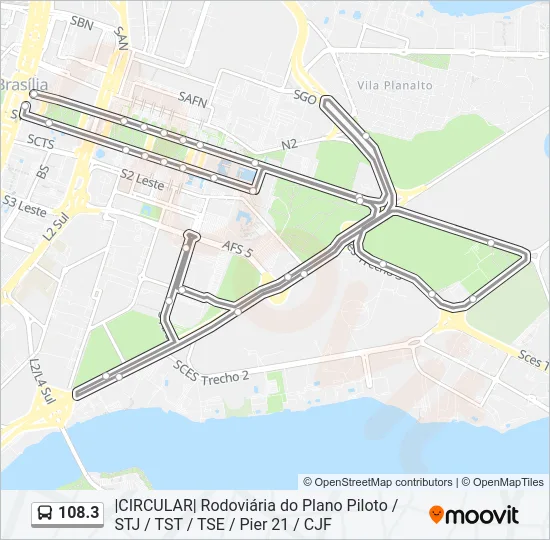 108.3 Bus Line Map
