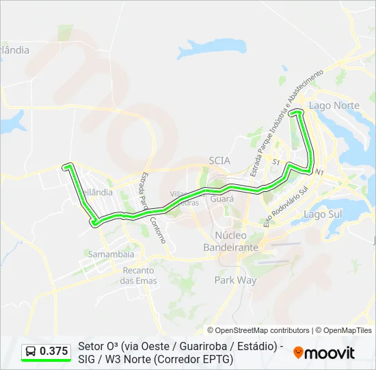 0.375 Bus Line Map