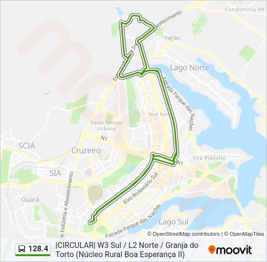 128.4 Bus Line Map