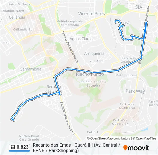 0.823 Bus Line Map