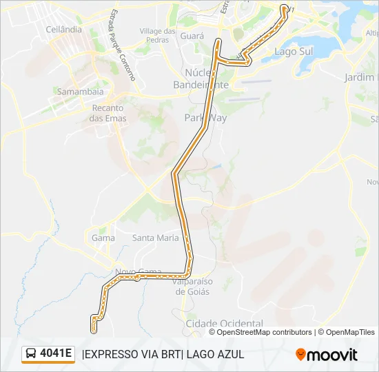 4041E Bus Line Map